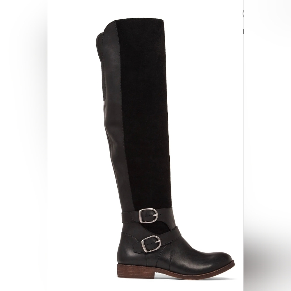 Lucky Brand Zosha Over the Knee Black Boots Size 8